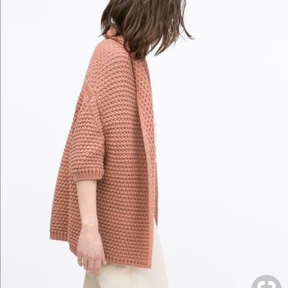 Zara Knit Draped Cardigan - Picture 2 of 8